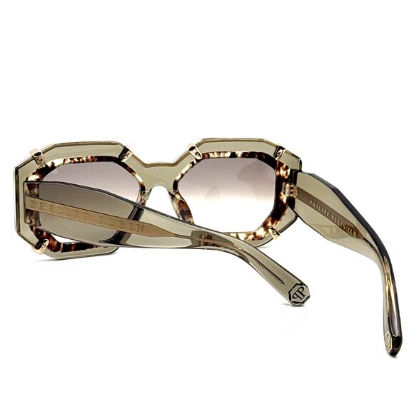 New! PHILIPP PLEIN Sunglasses Plein Supreme Star SPP098V Col.G61G, Authentic